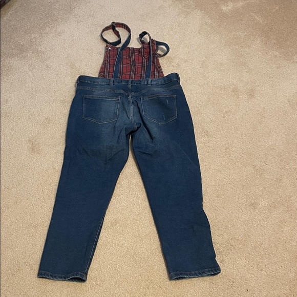Bershka Blue Denim Overalls - Picture 4 of 4
